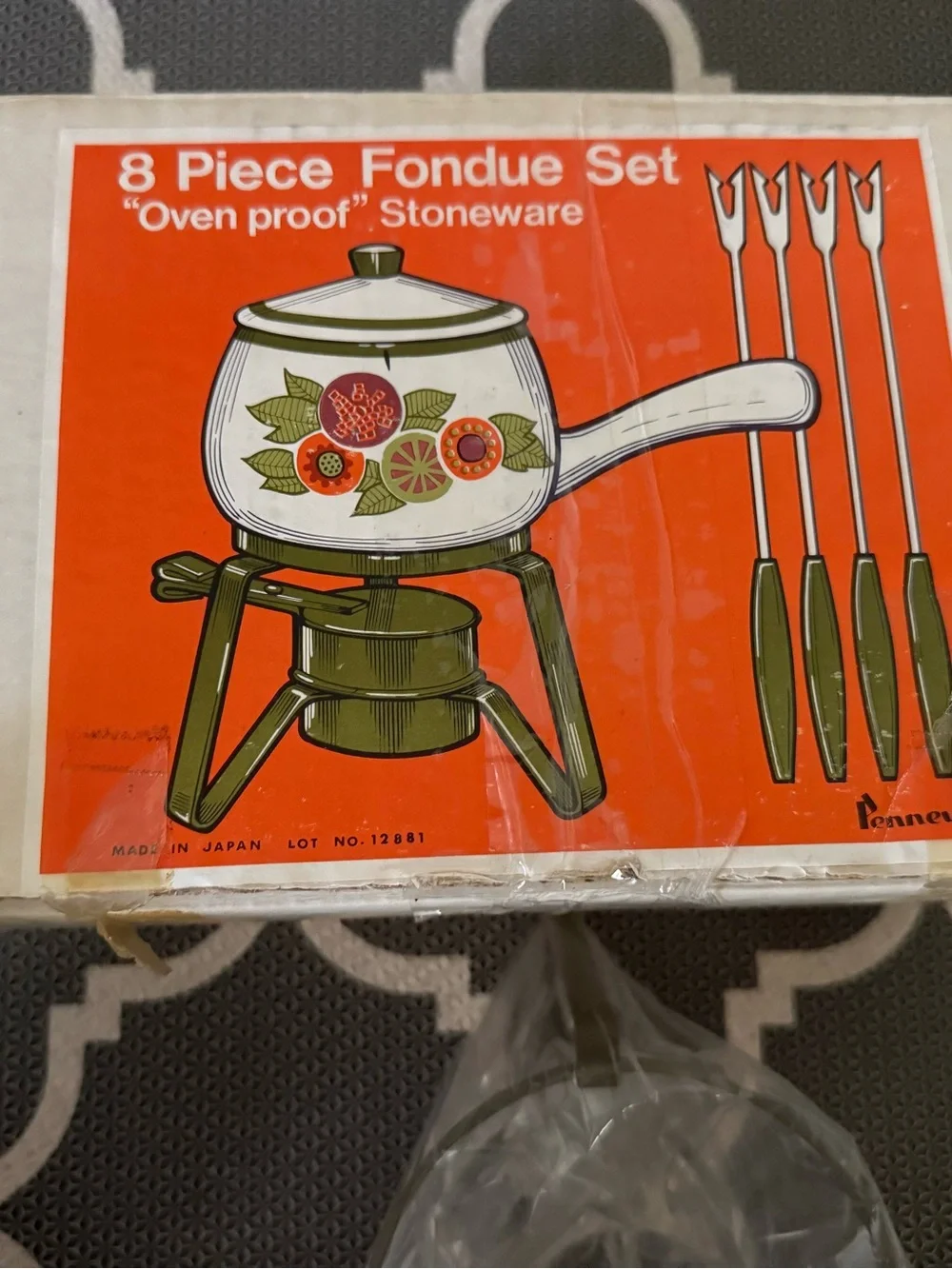 Vintage fondue set